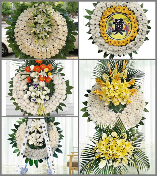 山东东营东营区龙居镇谢何村花圈速递